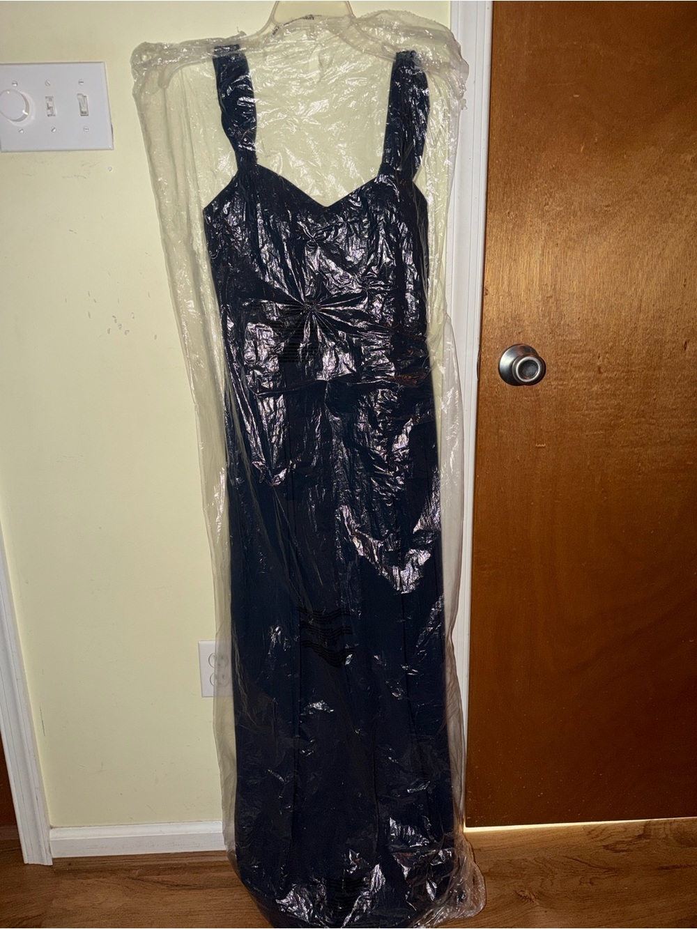 Windsor Navy Sleeveless Maxi Dress with Twisted Front